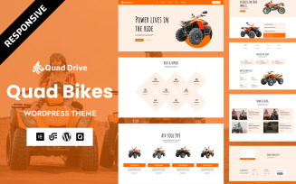 Quad Drive - Car, Bike, Taxi, Vehicle, Ride Share Rental and Booking WordPress Elementor Theme