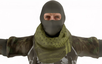 Special Force Soldier character 3d model