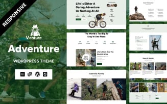 Venture - Camping Gear, Adventure And Outdoor Activities WordPress Elementor Theme