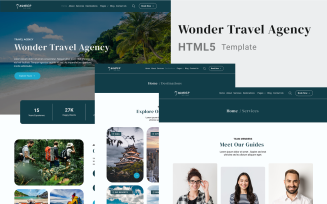 Wonder Travel Agency - HTML Website Template