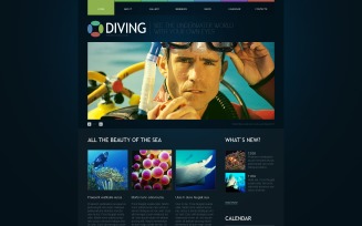 Diving PSD Template