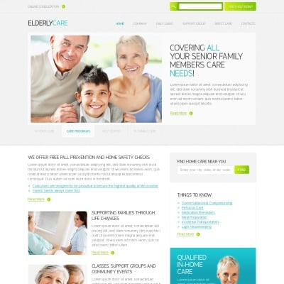 Elderly Care Templates | TemplateMonster