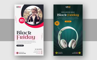Black Friday Sale Social Media Story Template Ver-3