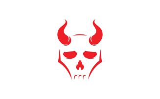 Devil logo symbol vector template design 0