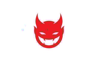 Devil logo symbol vector template design 11