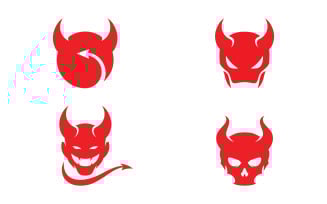 Devil logo symbol vector template design 13