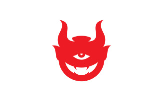 Devil logo symbol vector template design 1