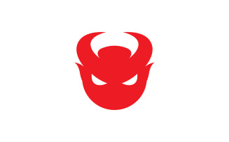 Devil logo symbol vector template design 2