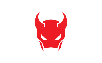 Devil logo symbol vector template design 3