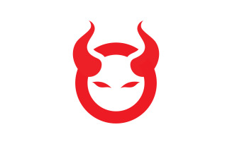 Devil logo symbol vector template design 5