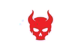Devil logo symbol vector template design 9