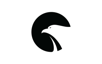 Eagle head simple vector logo design, 0