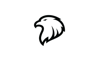Eagle head simple vector logo design, 12