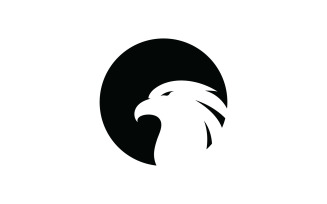 Eagle head simple vector logo design, 14