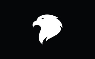 Eagle head simple vector logo design, 1