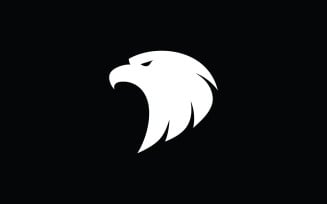 Eagle head simple vector logo design, 2