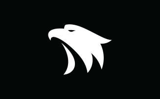 Eagle head simple vector logo design, 4
