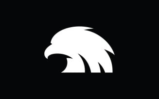 Eagle head simple vector logo design, 5