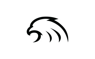 Eagle head simple vector logo design, 7