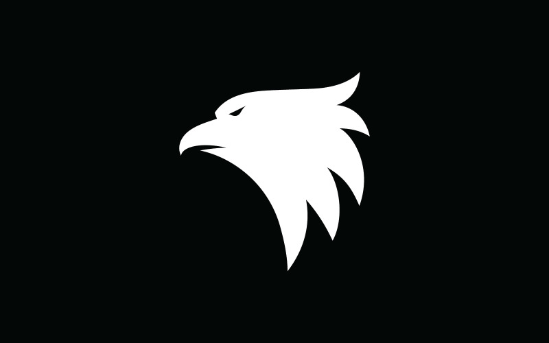 Eagle head simple vector logo design, Logo Template