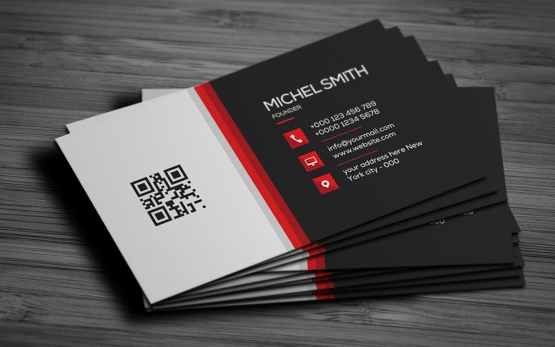 Modern Corporate Business Card Template 03 Corporate Identity