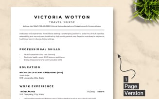 ATS Travel Nurse Resume Template