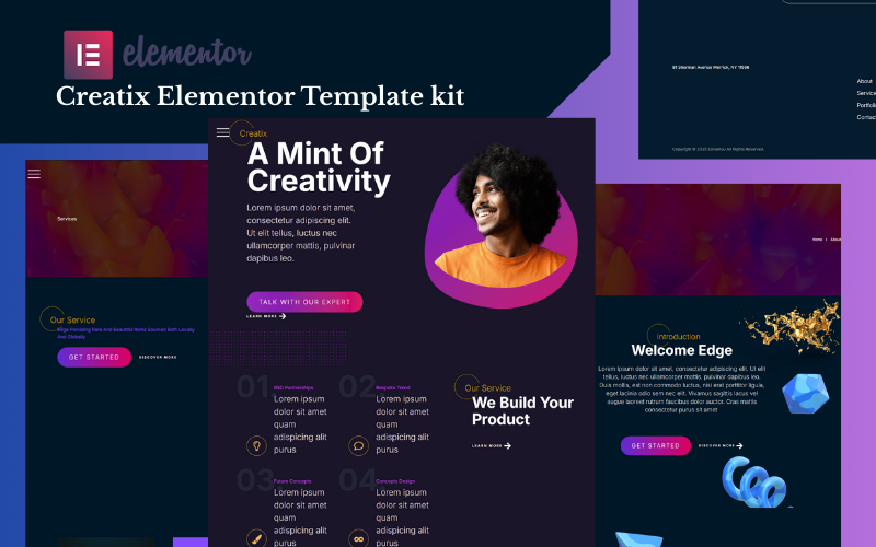 Creatix Agency Elementor Template Kit Elementor Kit