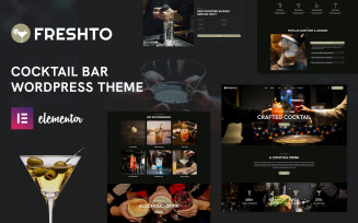 Freshto Cocktail Bar and Restaurant WordPress Theme