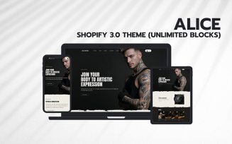 Alice – Tattoo Shopify 2.0 Theme