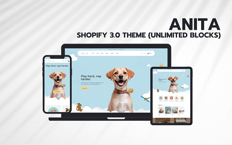 Anita – Pet Toys Shopify 2.0 Theme Shopify Theme