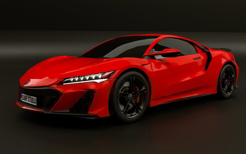 2022 Acura NSX Type S 3d model Model