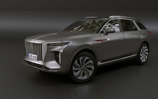 2022 Hongqi E-HS9 3d model