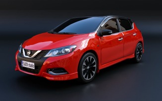 2022 Nissan Tiida 3d model