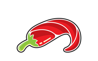 Red Chilli Pepper Logo Template