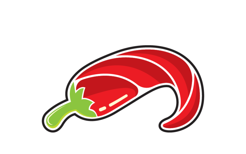 Red Chilli Pepper Logo Template