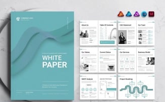 Business White Paper Template for MS Word, InDesign and Affinity Suites