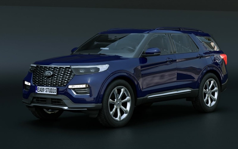 2022 Changan Ford Explorer 3d model Model