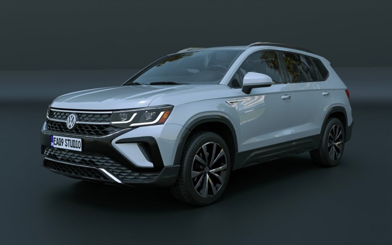 2022 Volkswagen Taos 3d model Model