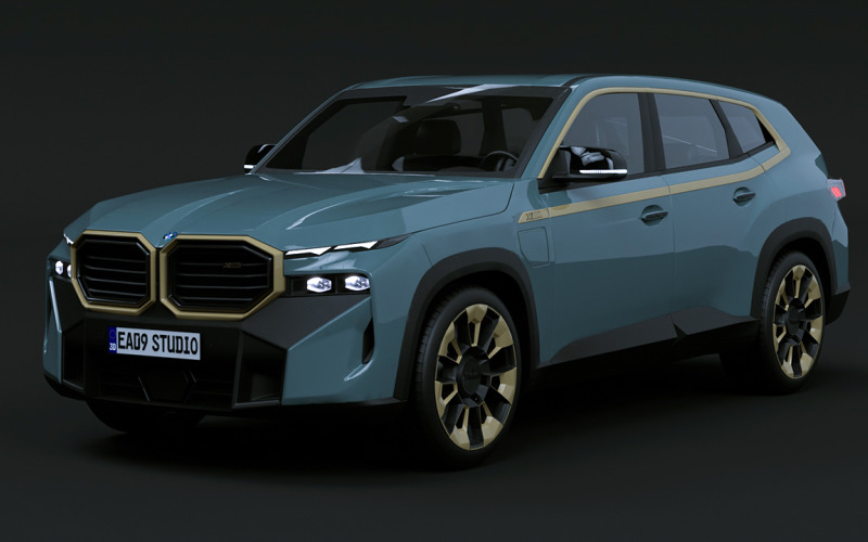 2023 BMW XM suv 3d models Model
