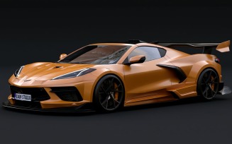 2023 Chevrolet Corvette C8 Tuned 3d model