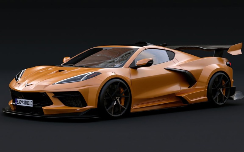 2023 Chevrolet Corvette C8 Tuned 3d model Model