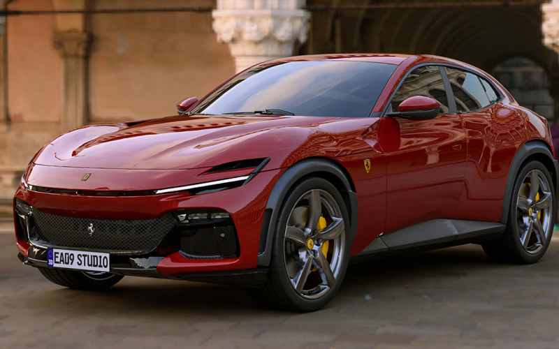 2023 Ferrari Purosangue 3d model Model