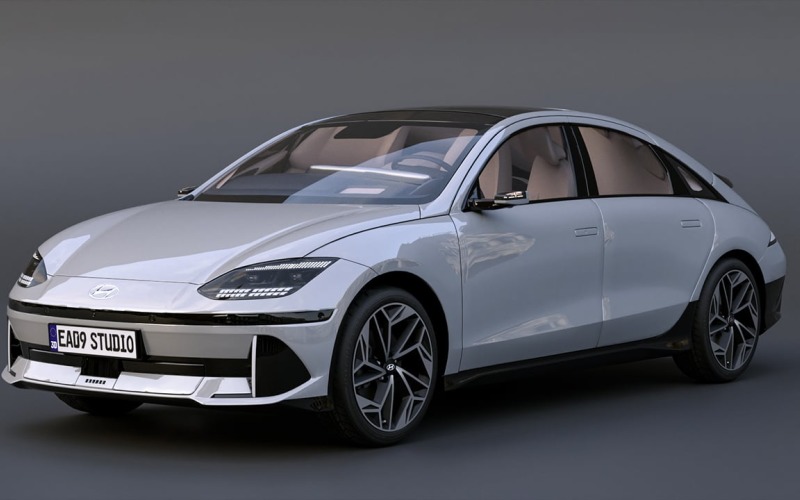 2023 Hyundai Ioniq 6 3d model Model