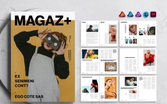 Inspiring Magazine Template for MS Word, InDesign and Affinity Suites