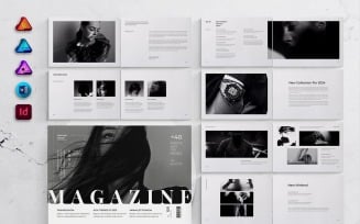 Magazine Design Landscape for MS Word, InDesign and Affinity Suites