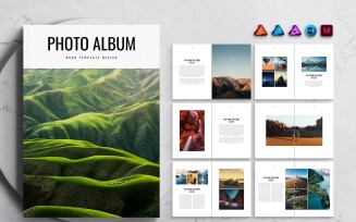 Photo Album Book Template for MS Word, InDesign and Affinity Suites