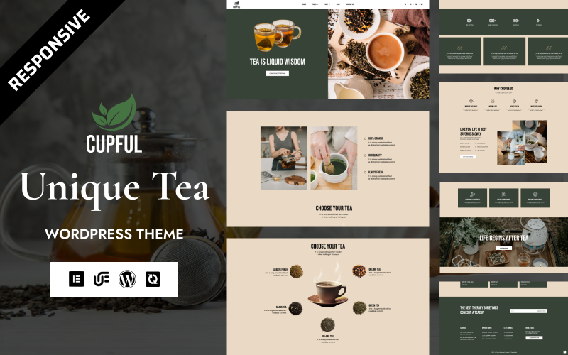 Cupful - Tea, Coffee and Spice WooCommerce WordPress Elementor Theme WordPress Theme