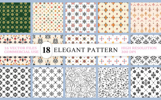 Delicate Decorative Seamless Pattern Pack | Elegant Ornamental Seamless Pattern Collection