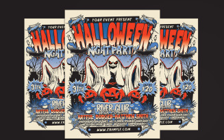 Halloween Night Party Flyer Poster