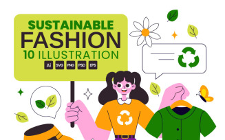 10 Sustainable Fashion Illustration